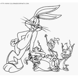 Coloriage Bugs Bunny (Personnages de dessins animés) #26437 à imprimer et colorier