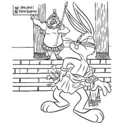 Coloriage Bugs Bunny (Personnages de dessins animés) #26454 à imprimer et colorier