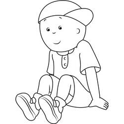 Coloriage Caillou (Personnages de dessins animés) #178556 à imprimer et colorier