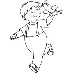 Coloriage Caillou (Personnages de dessins animés) #215150 à imprimer et colorier