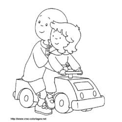 Dessin à colorier: Caillou (Personnages de dessins animés) #36156 - Coloriages à Imprimer Gratuits