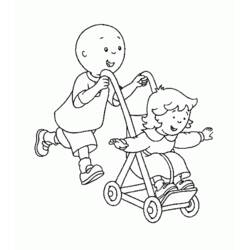 Dessin à colorier: Caillou (Personnages de dessins animés) #36157 - Coloriages à Imprimer Gratuits