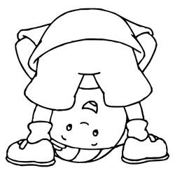 Dessin à colorier: Caillou (Personnages de dessins animés) #36159 - Coloriages à Imprimer Gratuits