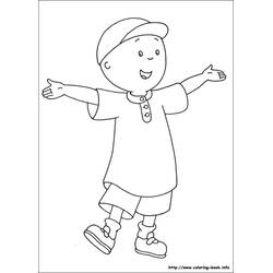 Dessin à colorier: Caillou (Personnages de dessins animés) #36165 - Coloriages à Imprimer Gratuits