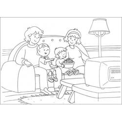 Dessin à colorier: Caillou (Personnages de dessins animés) #36182 - Coloriages à Imprimer Gratuits