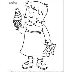 Dessin à colorier: Caillou (Personnages de dessins animés) #36183 - Coloriages à Imprimer Gratuits