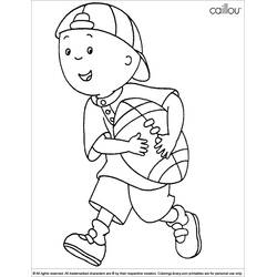 Dessin à colorier: Caillou (Personnages de dessins animés) #36189 - Coloriages à Imprimer Gratuits
