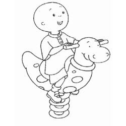 Dessin à colorier: Caillou (Personnages de dessins animés) #36190 - Coloriages à Imprimer Gratuits