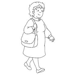 Dessin à colorier: Caillou (Personnages de dessins animés) #36193 - Coloriages à Imprimer Gratuits