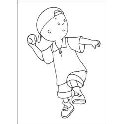 Dessin à colorier: Caillou (Personnages de dessins animés) #36194 - Coloriages à Imprimer Gratuits
