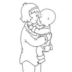 Dessin à colorier: Caillou (Personnages de dessins animés) #36202 - Coloriages à Imprimer Gratuits
