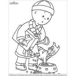 Dessin à colorier: Caillou (Personnages de dessins animés) #36207 - Coloriages à Imprimer Gratuits