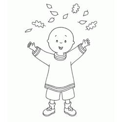 Dessin à colorier: Caillou (Personnages de dessins animés) #36214 - Coloriages à Imprimer Gratuits