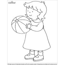 Dessin à colorier: Caillou (Personnages de dessins animés) #36216 - Coloriages à Imprimer Gratuits