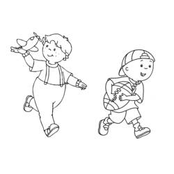 Dessin à colorier: Caillou (Personnages de dessins animés) #36217 - Coloriages à Imprimer Gratuits