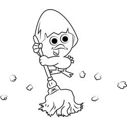 Dessin à colorier: Calimero (Personnages de dessins animés) #202674 - Coloriages à Imprimer Gratuits