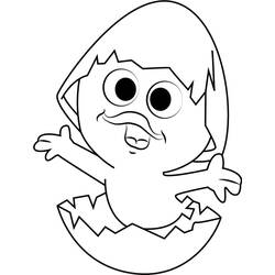 Dessin à colorier: Calimero (Personnages de dessins animés) #202676 - Coloriages à Imprimer Gratuits