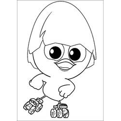 Dessin à colorier: Calimero (Personnages de dessins animés) #202679 - Coloriages à Imprimer Gratuits
