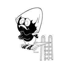 Dessin à colorier: Calimero (Personnages de dessins animés) #35762 - Coloriages à Imprimer Gratuits