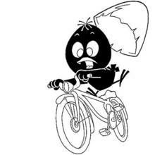Dessin à colorier: Calimero (Personnages de dessins animés) #35783 - Coloriages à Imprimer Gratuits