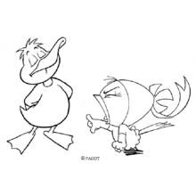 Dessin à colorier: Calimero (Personnages de dessins animés) #35788 - Coloriages à Imprimer Gratuits