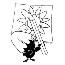 Dessin à colorier: Calimero (Personnages de dessins animés) #35869 - Coloriages à Imprimer Gratuits
