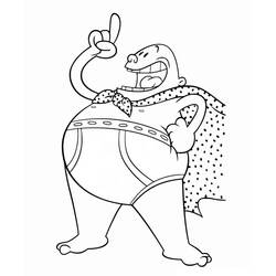 Dessin à colorier: Capitaine Bobette (Personnages de dessins animés) #209725 - Coloriages à Imprimer Gratuits