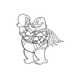 Dessin à colorier: Capitaine Bobette (Personnages de dessins animés) #209742 - Coloriages à Imprimer Gratuits