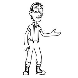 Dessin à colorier: Capitaine Turbot (Personnages de dessins animés) #181782 - Coloriages à Imprimer Gratuits