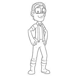 Dessin à colorier: Capitaine Turbot (Personnages de dessins animés) #181785 - Coloriages à Imprimer Gratuits