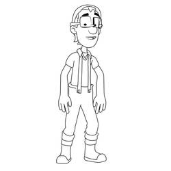Dessin à colorier: Capitaine Turbot (Personnages de dessins animés) #181788 - Coloriages à Imprimer Gratuits