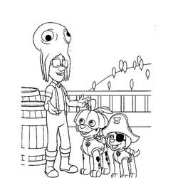 Dessin à colorier: Capitaine Turbot (Personnages de dessins animés) #181789 - Coloriages à Imprimer Gratuits