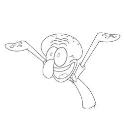 Dessin à colorier: Carlo Tentacule (Personnages de dessins animés) #220578 - Coloriages à Imprimer Gratuits