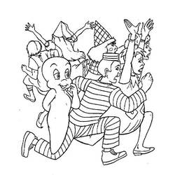 Dessin à colorier: Casper (Personnages de dessins animés) #203162 - Coloriages à Imprimer Gratuits