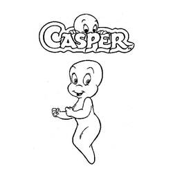 Dessin à colorier: Casper (Personnages de dessins animés) #203163 - Coloriages à Imprimer Gratuits