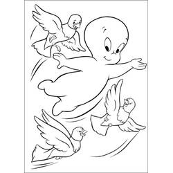 Dessin à colorier: Casper (Personnages de dessins animés) #203168 - Coloriages à Imprimer Gratuits