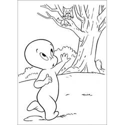 Dessin à colorier: Casper (Personnages de dessins animés) #203171 - Coloriages à Imprimer Gratuits