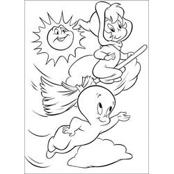 Dessin à colorier: Casper (Personnages de dessins animés) #203176 - Coloriages à Imprimer Gratuits
