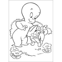 Dessin à colorier: Casper (Personnages de dessins animés) #203184 - Coloriages à Imprimer Gratuits
