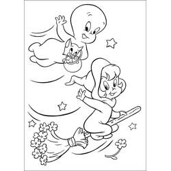 Dessin à colorier: Casper (Personnages de dessins animés) #203185 - Coloriages à Imprimer Gratuits