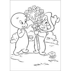 Dessin à colorier: Casper (Personnages de dessins animés) #203186 - Coloriages à Imprimer Gratuits