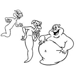 Dessin à colorier: Casper (Personnages de dessins animés) #36252 - Coloriages à Imprimer Gratuits