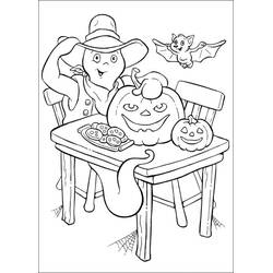 Dessin à colorier: Casper (Personnages de dessins animés) #36257 - Coloriages à Imprimer Gratuits