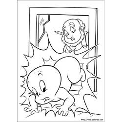 Dessin à colorier: Casper (Personnages de dessins animés) #36263 - Coloriages à Imprimer Gratuits
