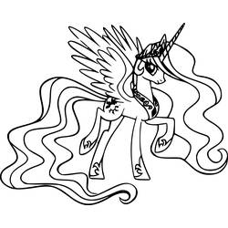 Dessin à colorier: Celestia (Personnages de dessins animés) #169952 - Coloriages à Imprimer Gratuits