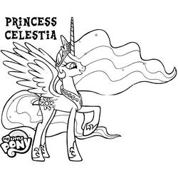 Dessin à colorier: Celestia (Personnages de dessins animés) #169958 - Coloriages à Imprimer Gratuits
