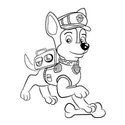Dessins à colorier: Chase Pat Patrouille - Coloriages à Imprimer Gratuits