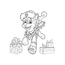 Dessin à colorier: Chase Pat Patrouille (Personnages de dessins animés) #181658 - Coloriages à Imprimer Gratuits