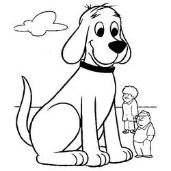 Dessin à colorier: Clifford (Personnages de dessins animés) #197932 - Coloriages à Imprimer Gratuits