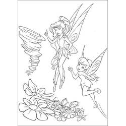 Dessin à colorier: Clochette (Personnages de dessins animés) #170530 - Coloriages à Imprimer Gratuits